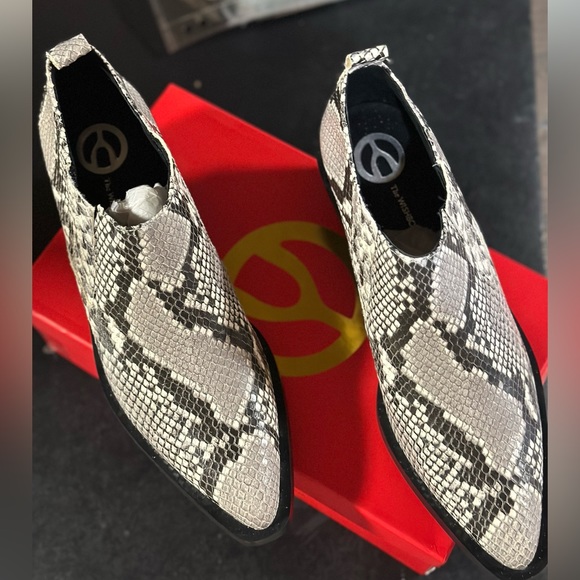 Wishbone leather western style ankle shoes - Picture 1 of 7